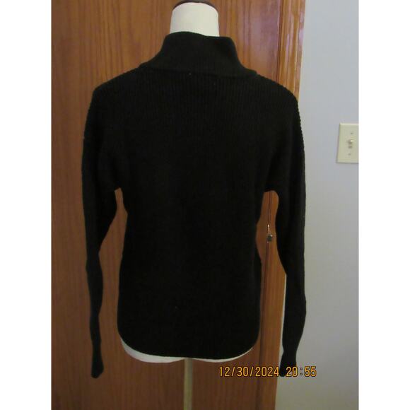 Nine West Glitter-Kissed Sweater – Small, ¾ Zip Style - Picture 2 of 5